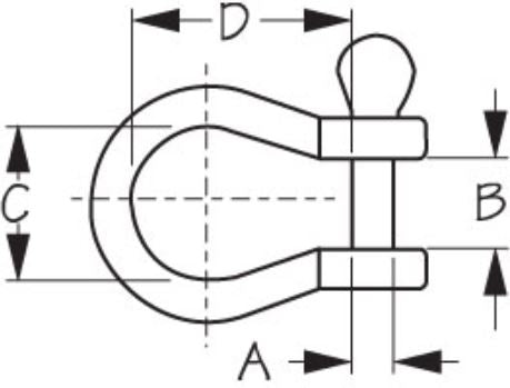 Product of Sea Dog 147062-1 Boat Anchor Shackle