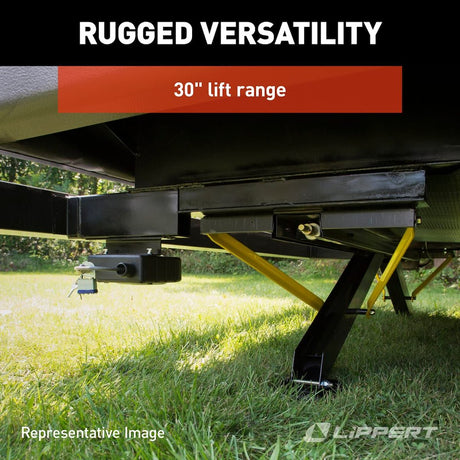 Product of Lippert Components 337199 Electric Cross Frame Stabilizer Trailer Stabilizer Jack Stand 
