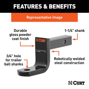 Curt 45017 Trailer Hitch Ball Mount||45017_3008x1990_Fa.Jpg||86||c9345017||1418516