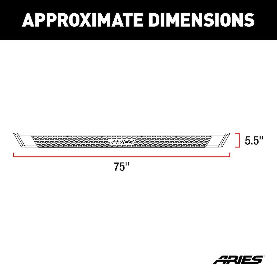 Product of Aries 2055975 AdvantEDGE ™ Running Board 