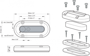 Product of Scanstrut Ds-Multi Marine Network Cable Grommet