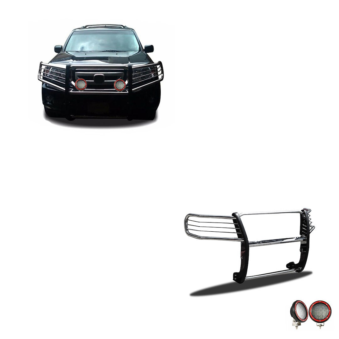 Product of Black Horse Offroad 17H151402MSS-PLFR Grille Guard  
