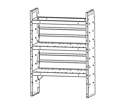 Product of Kargomaster 48320 Van Storage System Shelf Unit