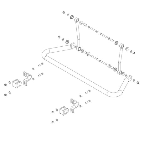 Product of Roadmaster 1139-148 Solid Chromoly Steel Stabilizer Bar 