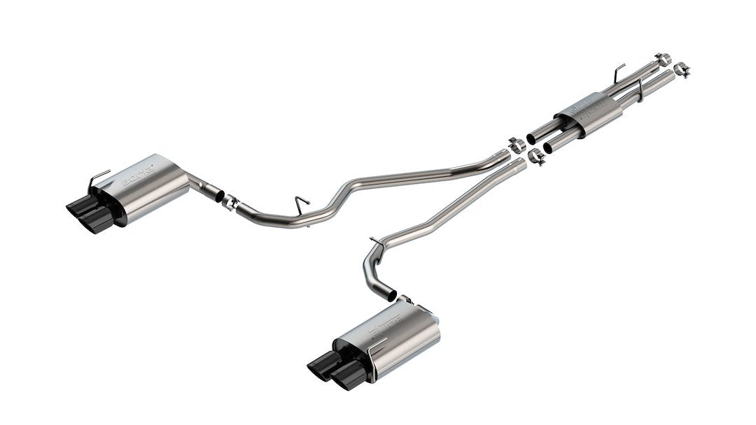 Product of Borla 140821BC ATAK ® Series Cat Back System Dual Exhaust System Kit 