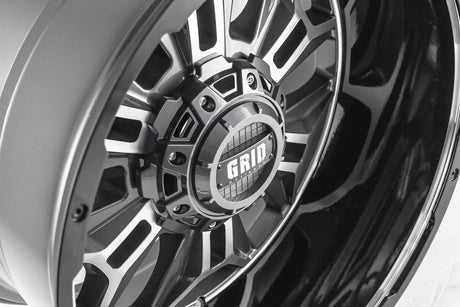 Product of Grid Wheels 22x12 Anthracite With Black Lip Wheel - Not Applicable Bolt Pattern 