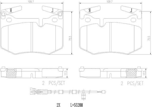 Brembo P83164n Brake Pad||||85||brmp83164n||2009066