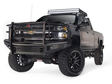 Product of Fab Fours CH14-S3060-1 Black Steel Steel Gloss Powder Coated Bumper 