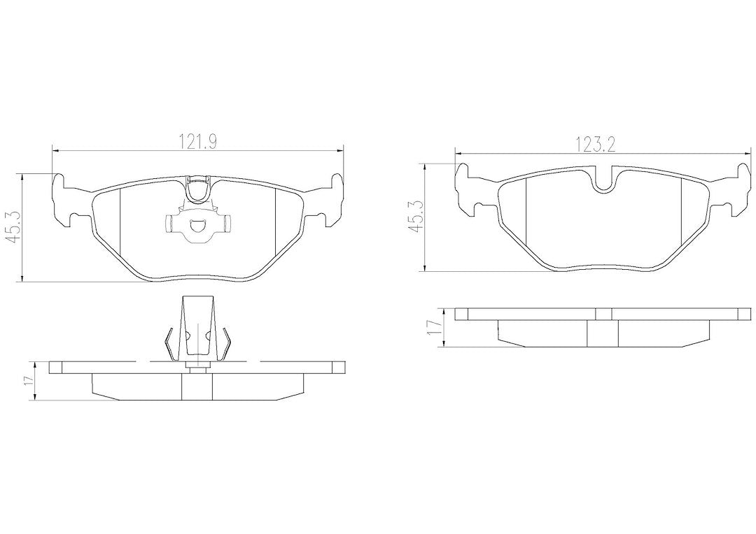 Product of Brembo P06023N Brake Pad - Set Of 4 