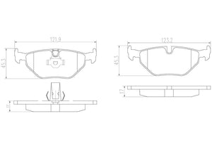 Product of Brembo P06023N Brake Pad - Set Of 4 