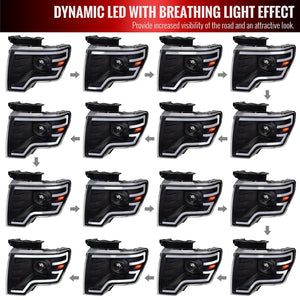 Spec-D Tuning 2lhp-F15009jm-Sq-Rs Headlight Assembly||||90||sdt5009jmsqrs||1918854