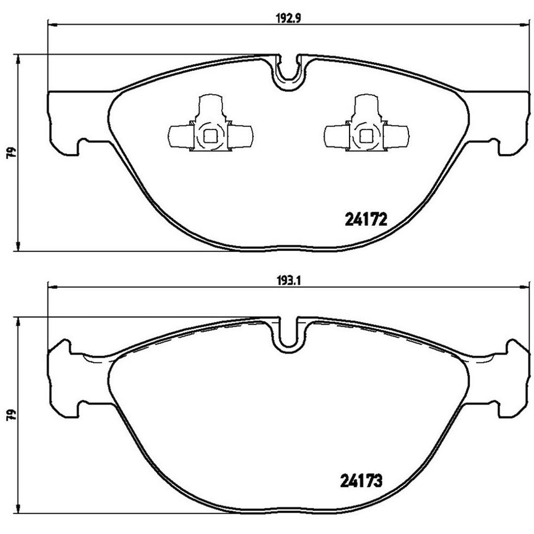 Product of Brembo P06058 Brake Pad - Set Of 4 
