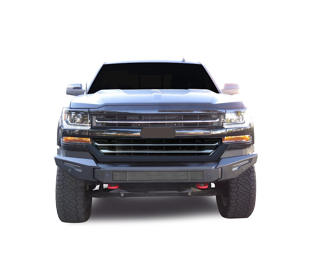 Product of Black Horse Offroad AFB-SI17-BU Armour II Steel Matte Powder Coated Bumper 