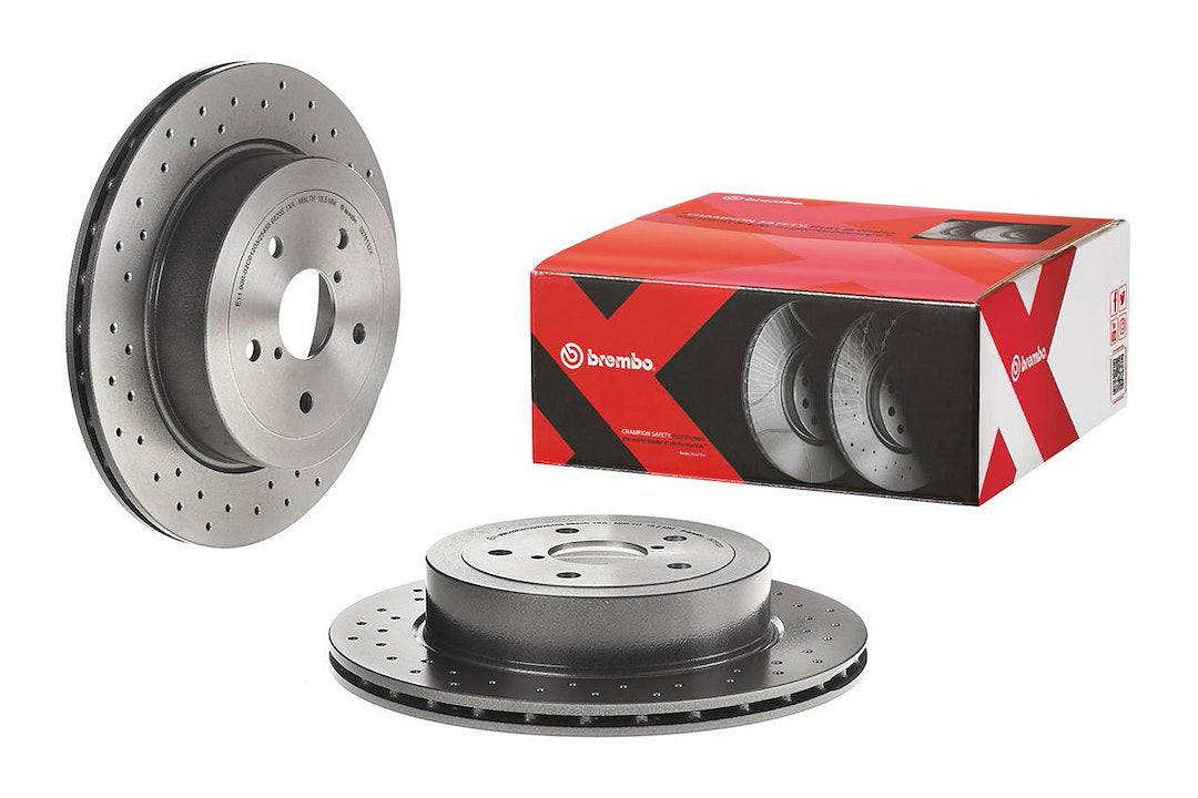 Product of Brembo 0978132XC02 Xtra Vented Cross Drilled 1 Piece Brake Rotor 