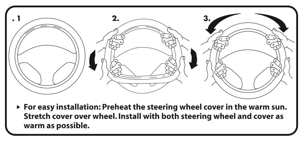 Product of Plasticolor 006694r01 Steering Wheel Cover