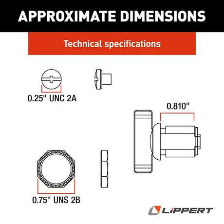 Product of Lippert Components 213112 Access Door Latch