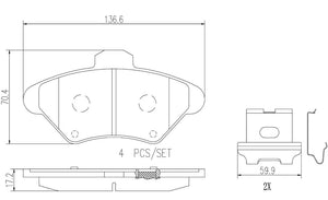 Brembo P24095n Brake Pad||p24095n_R.Jpg||86||brmp24095n||2091682