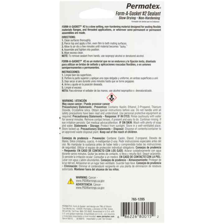 Product of Permatex 80015 Gasket Sealer