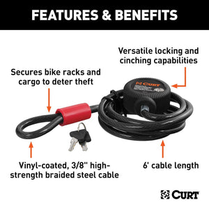 Curt 23666 Bike Rack Bicycle Lock||||87||c9323666||2011214