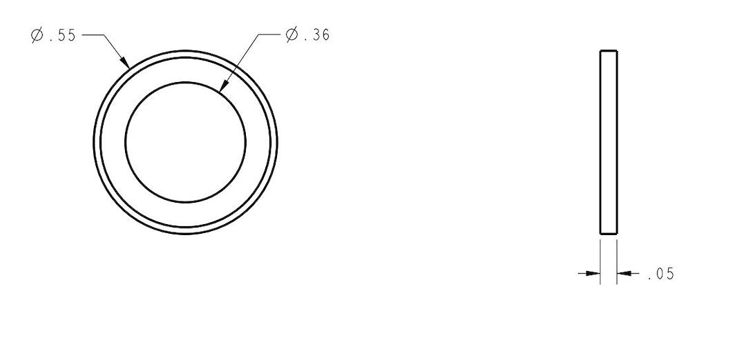 Sierra Marine 18-2430-9 Boat Drain Plug Gasket||18-2430-9_2.Jpg||87||s5m1824309||2219245