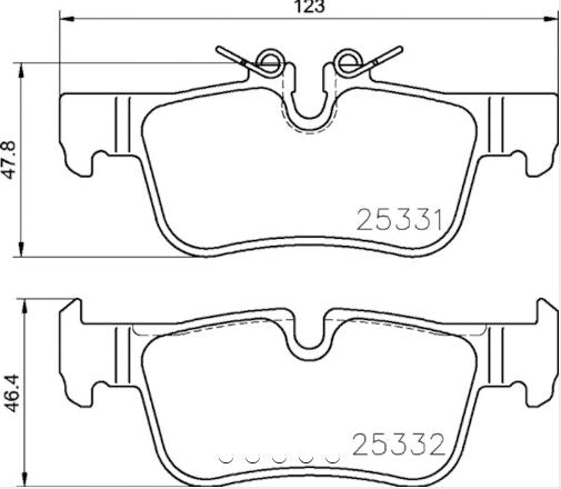 Product of Hella 355021681 Brake Pad - 