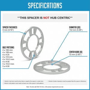 Product of Coyote Wheel Accessories 911120-A Wheel Spacer