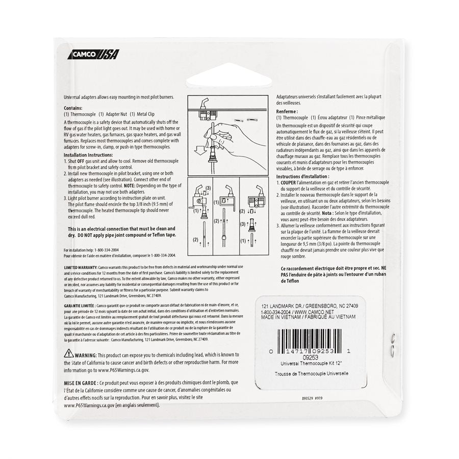 Product of Camco 09253 Thermocouple