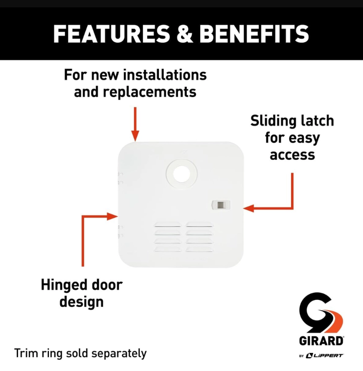 Lippert Components 2022107540 Water Heater Access Door||2022107540_2.Png||87||m6v2022107540||1774327