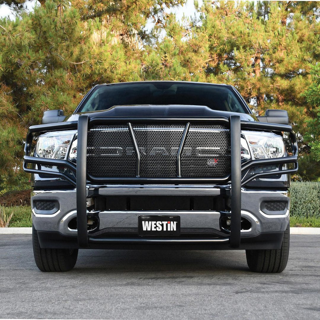 Product of Westin Automotive 57-3975 Grille Guard 1-Piece Black Powder Coated 
