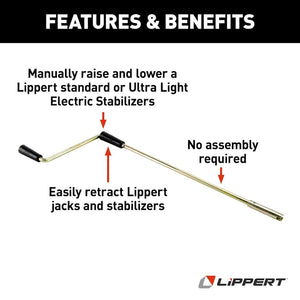 Product of Lippert Components 119226 Trailer Stabilizer Jack Stand Crank