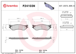Brembo P24103n Brake Pad||p24103n_1.Png||86||brmp24103n||2104542