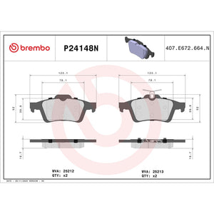 Brembo P24148n Brake Pad||p24148n_Drw.Jpg||89||brmp24148n||1755126