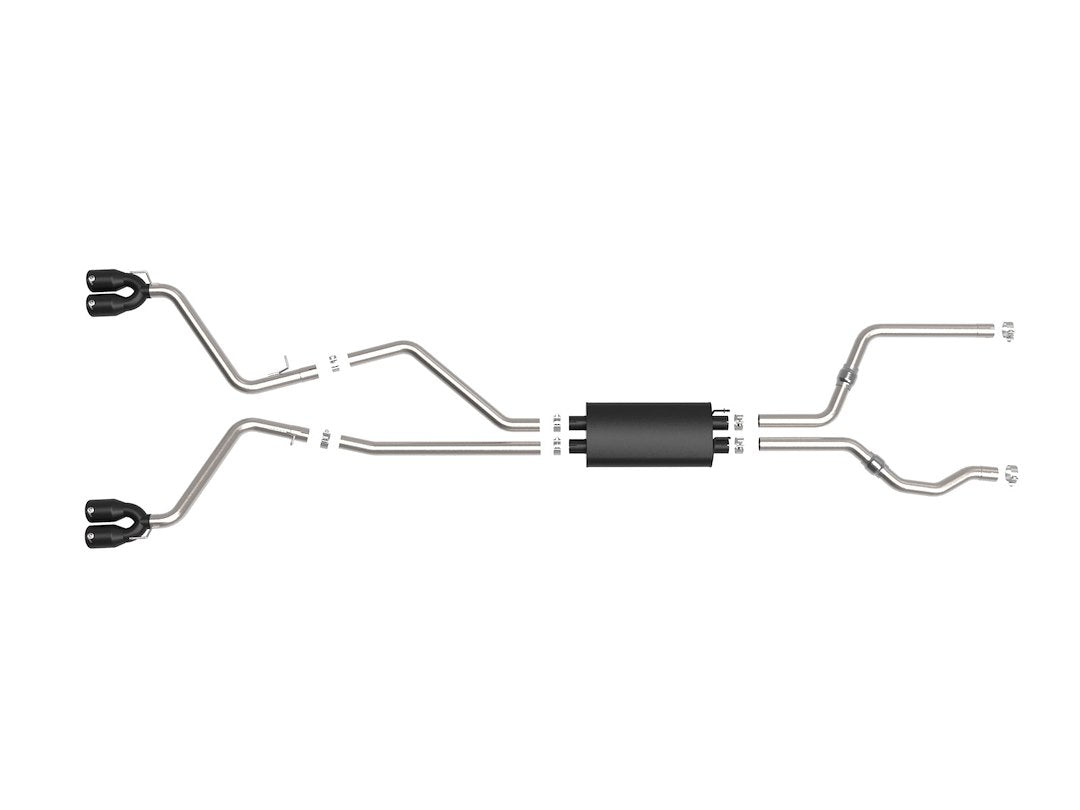 Product of Advanced FLOW Engineering 49-33139-B Mach Force XP Cat Back System Dual Exhaust System Kit 