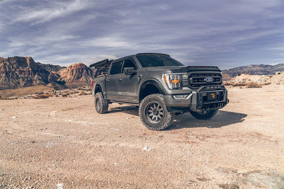 Product of N-Fab F22BB01-TX Bull Bar  with skid plate 
