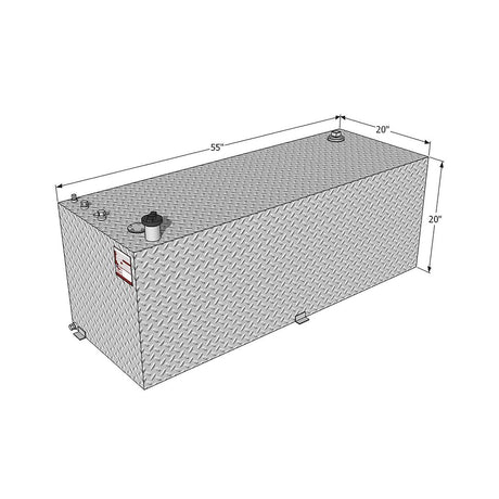 Product of RDS Tanks 72551 Diesel/ Gasoline Liquid Transfer Tank 90 Gallon Rectangular 