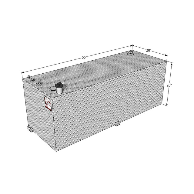 Product of RDS Tanks 72551 Diesel/ Gasoline Liquid Transfer Tank 90 Gallon Rectangular 