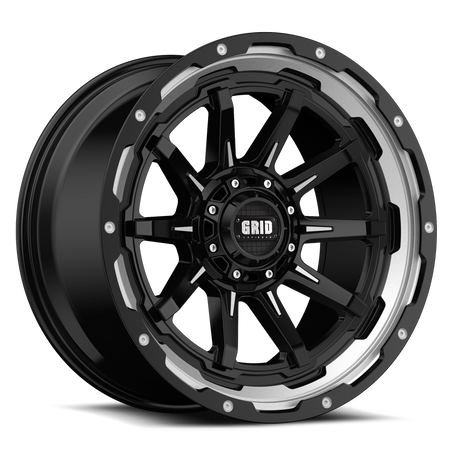 Product of Grid Wheels 20x9 Black With Natural Accents Wheel - Not Applicable Bolt Pattern 