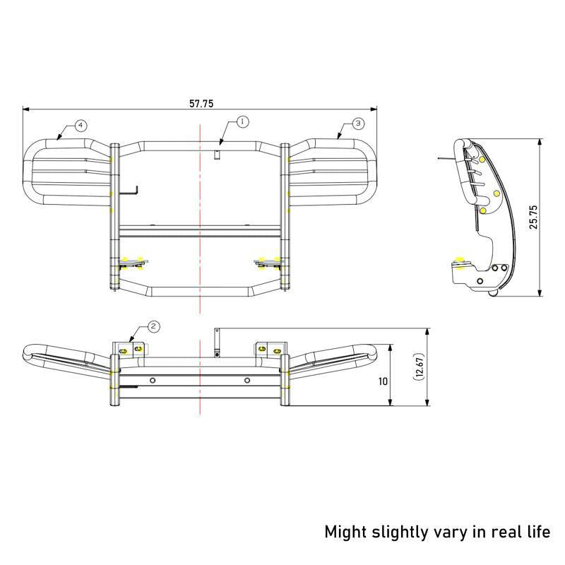 Black Horse Offroad 17eh26ma-Plr Grille Guard||17eh26ma-Plr_10.Jpeg||94||blk7eh26maplr||2237672