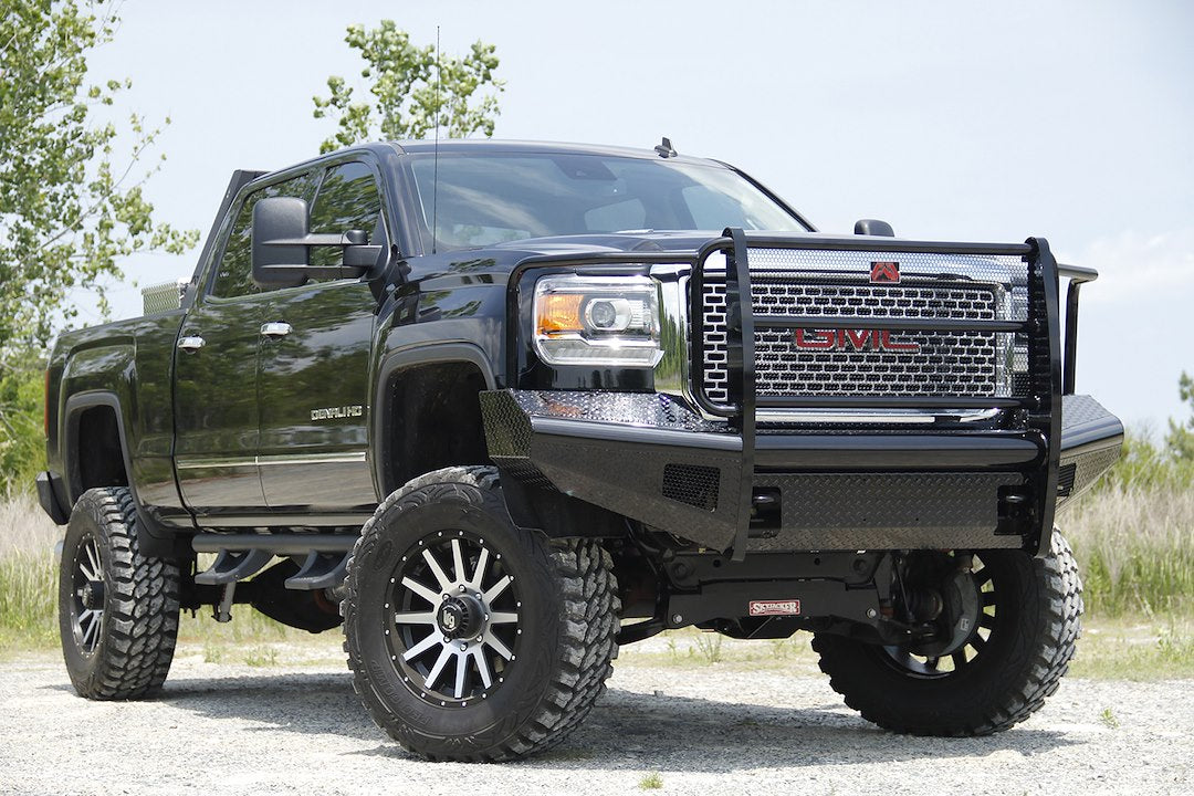 Product of Fab Fours GM11-S2860-1 Black Steel Steel Gloss Powder Coated Bumper 