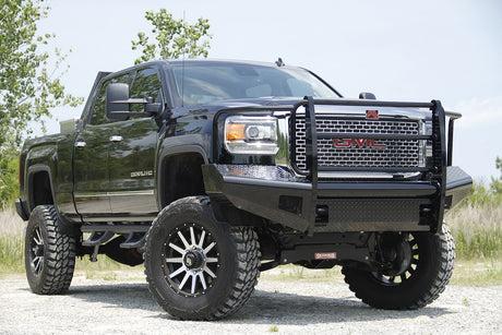 Product of Fab Fours GM11-S2860-1 Black Steel Steel Gloss Powder Coated Bumper 