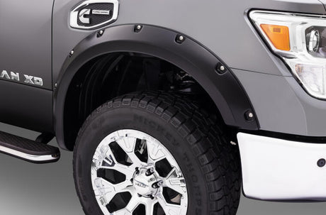 Product of Bushwacker 70907-02 Pocket Style/ Exposed Fasteners Black Fender Flare - Set Of 4 