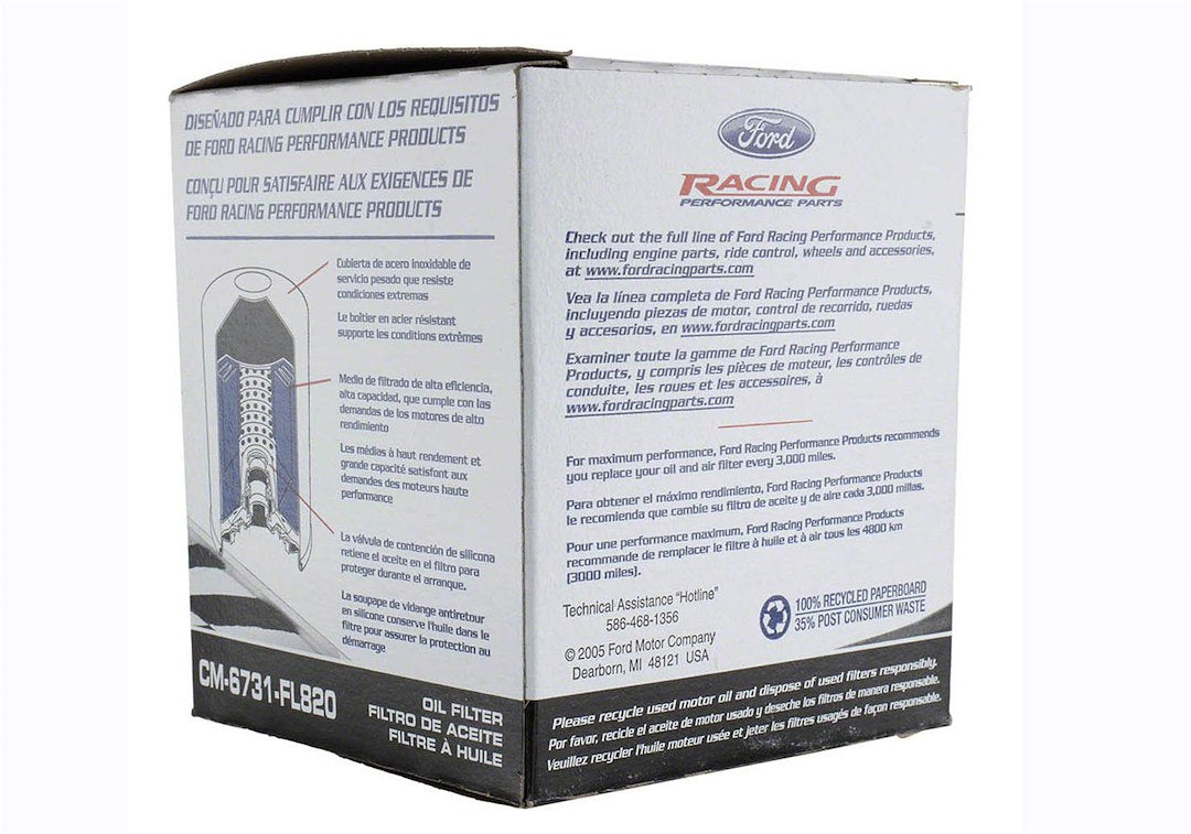 Ford Performance Cm-6731-Fl820 Oil Filter||cm-6731-Fl820_V7.Jpg||92||f28cm6731fl82||1630806