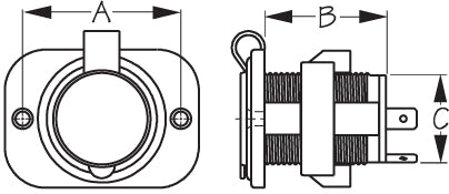 Sea Dog 426120-1 Power Port Socket||426120-1_1.Jpg||87||sdg4261201||859765