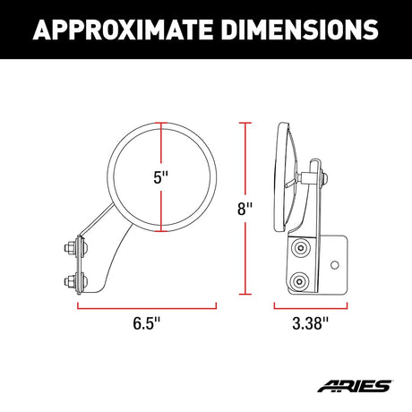 Product of Aries 3500300 Exterior Mirror