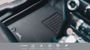 Product of 3D Mats KAGU L1KA05101509 Black Thermoplastic Rubber Of Carbon Fiber Texture Floor Liner 