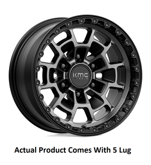 Kmc Wheels Km71878550400 Wheel||km718 Summit_Satin Black With Gray Tinted Face_5 Lug_1.Png||86||a781878550400||2262360