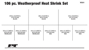 Performance Tool W541 Heat Shrink Tubing Assortment||w541_Apg.Jpg||87||ptlw541||2218274