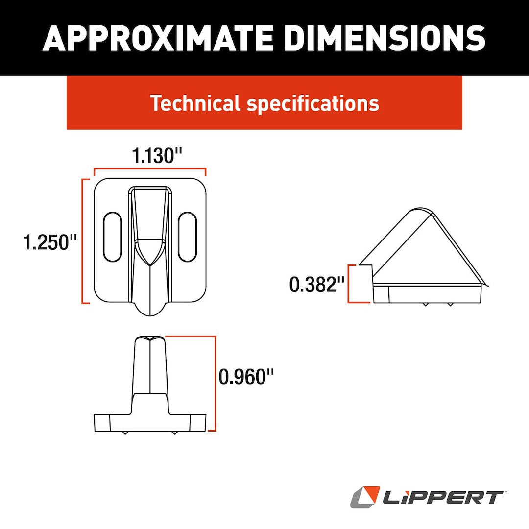 Lippert Components 198252 Screen Door Latch Striker||198252_2.Jpg||87||m6v198252||1026779