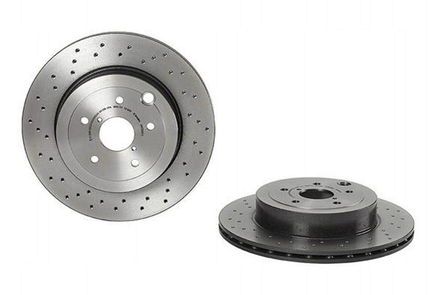 Product of Brembo 09C82911C02 Vented Cross Drilled 1 Piece Brake Rotor 