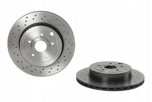 Product of Brembo 09C82911C02 Vented Cross Drilled 1 Piece Brake Rotor 